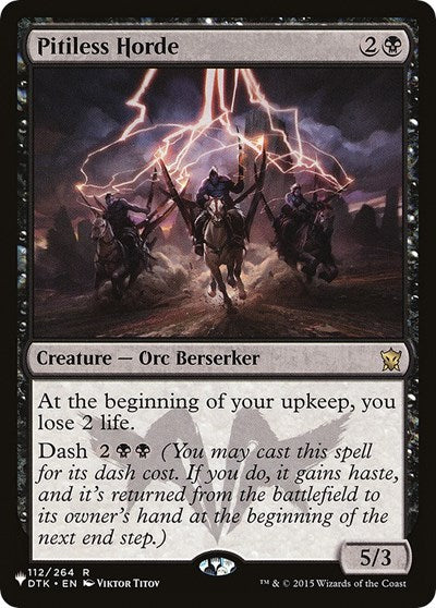 Pitiless Horde (The List) Light Play