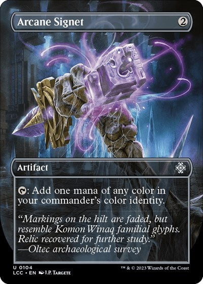Arcane Signet (Borderless) (Commander: The Lost Caverns of Ixalan) Near Mint