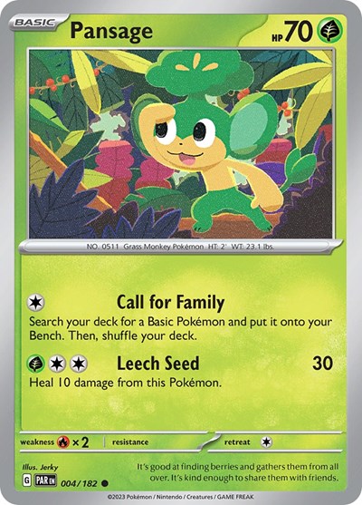 Pansage (Scarlet and Violet: Paradox Rift) Near Mint