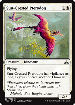 Sun-Crested Pterodon (Rivals of Ixalan) Light Play Foil