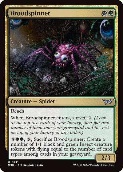 Broodspinner (Duskmourn: House of Horror) Near Mint