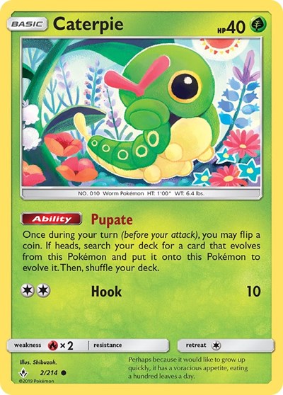 Caterpie (SM - Unbroken Bonds) Near Mint Reverse Holofoil