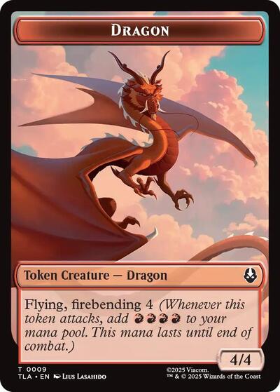 Dragon / Food (0019) Double-Sided Token (Avatar: The Last Airbender) Near Mint