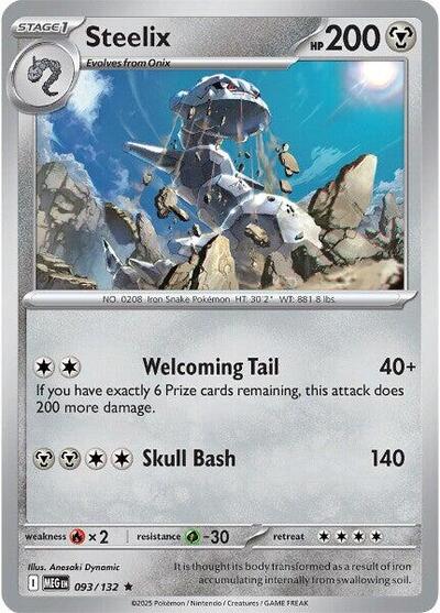 Steelix - 093 (ME01: Mega Evolution) Near Mint Reverse Holofoil