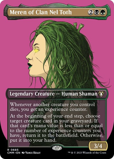 Meren of Clan Nel Toth (Borderless) (Commander Masters) Near Mint