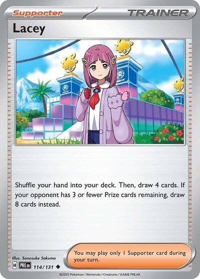 Lacey - 114 (SV: Prismatic Evolutions) Near Mint Reverse Holofoil