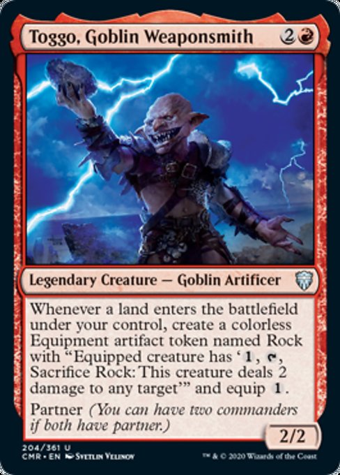 Toggo, Goblin Weaponsmith (Commander Legends) Light Play
