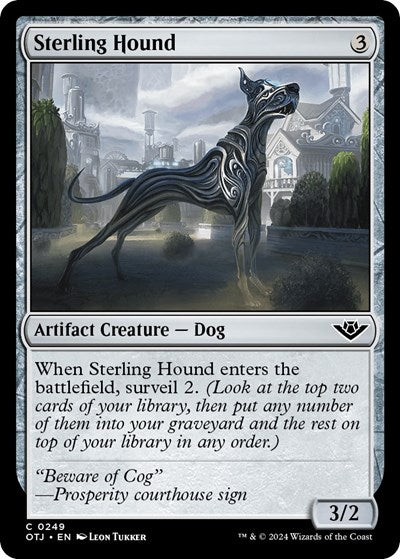 Sterling Hound (Outlaws of Thunder Junction) Light Play Foil