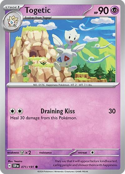 Togetic (SV08: Surging Sparks) Near Mint Reverse Holofoil