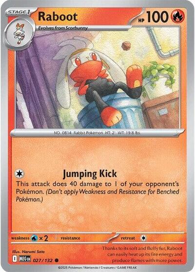 Raboot (ME01: Mega Evolution) Near Mint Reverse Holofoil