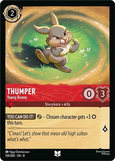 Thumper - Young Bunny (Reign of Jafar) Near Mint Cold Foil