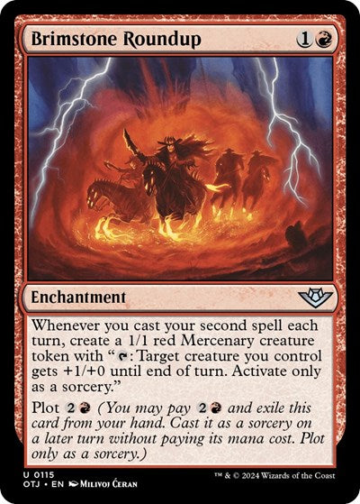 Brimstone Roundup (Outlaws of Thunder Junction) Light Play Foil