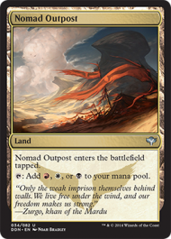 Nomad Outpost (Khans of Tarkir) Light Play