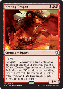 Nesting Dragon (Commander 2018) Light Play