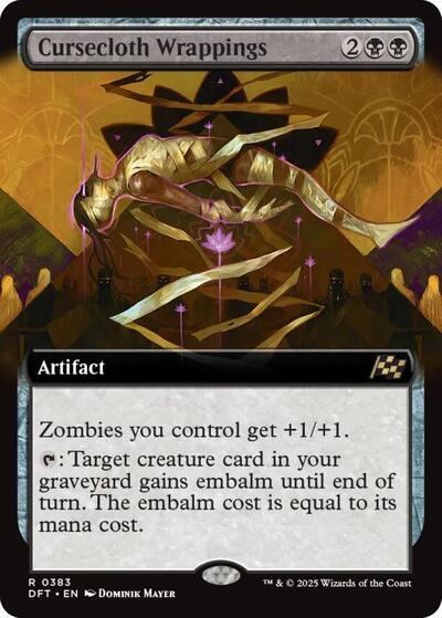 Cursecloth Wrappings (Extended Art) (Aetherdrift) Near Mint