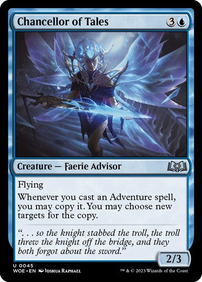 Chancellor of Tales (Wilds of Eldraine) Near Mint Foil