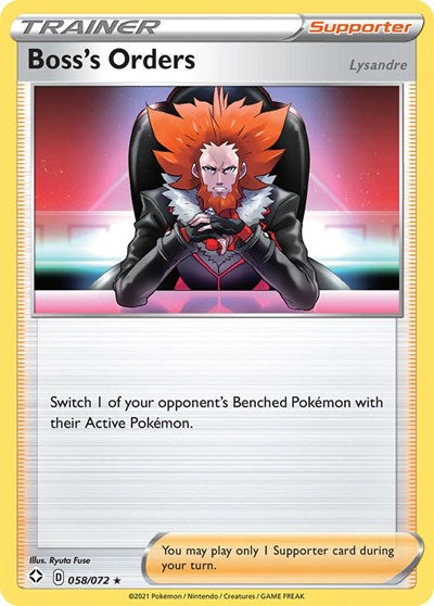 Boss's Orders (Shining Fates) Near Mint Reverse Holofoil