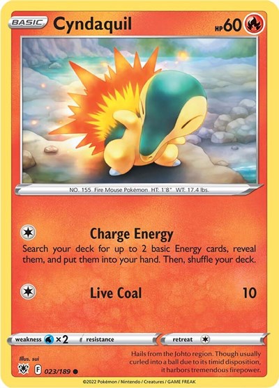 Cyndaquil (SWSH10: Astral Radiance) Near Mint
