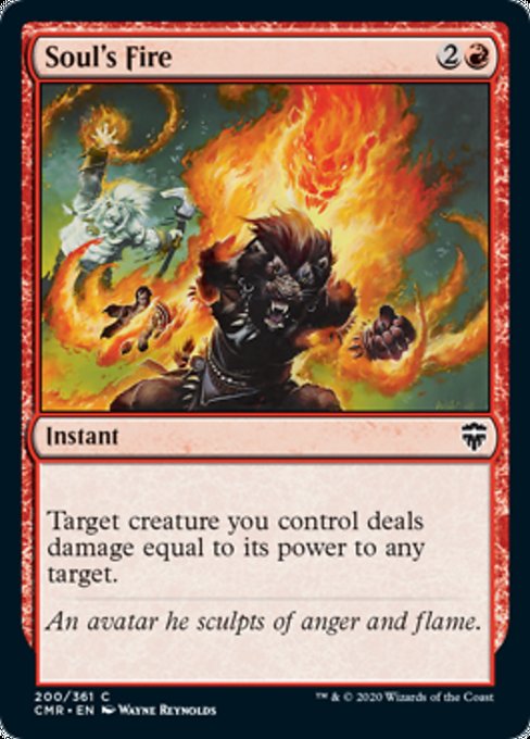 Soul's Fire (Commander Legends) Light Play Foil
