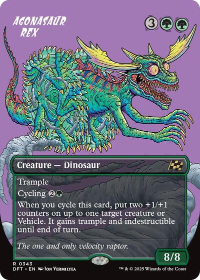 Agonasaur Rex (Borderless) (Aetherdrift) Near Mint