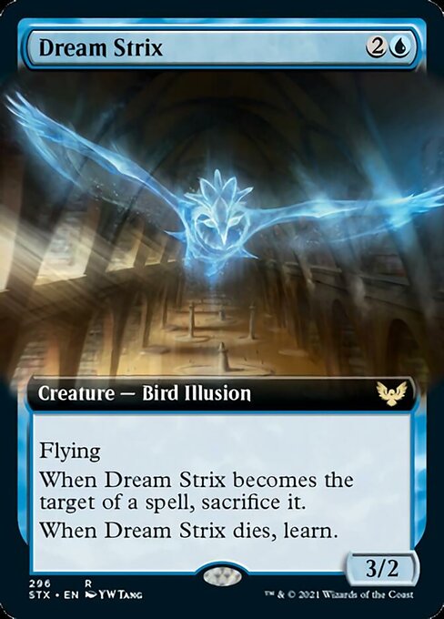 Dream Strix (Extended Art) (Strixhaven) Light Play Foil