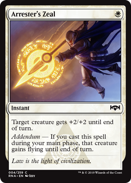 Arrester's Zeal (Ravnica Allegiance) Light Play Foil