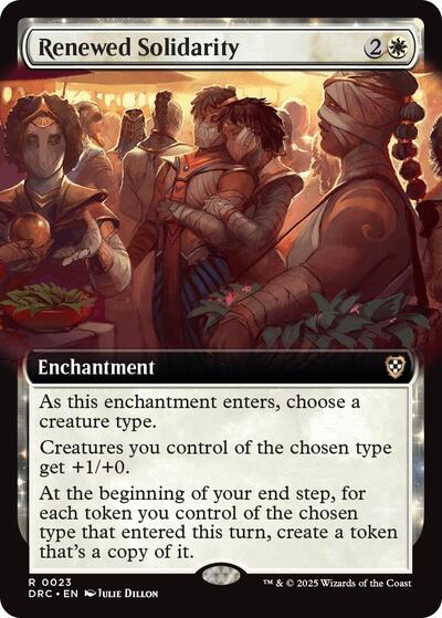 Renewed Solidarity (Extended Art) (Commander: Aetherdrift) Near Mint
