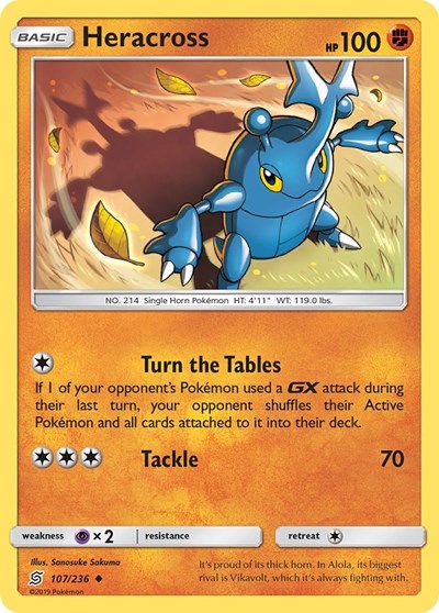 Heracross (SM - Unified Minds) Near Mint Reverse Holofoil