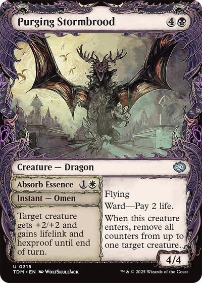 Purging Stormbrood (Showcase) (Tarkir: Dragonstorm) Near Mint Foil