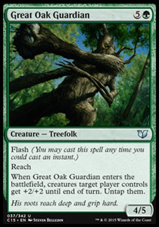 Great Oak Guardian (Commander 2015) Light Play