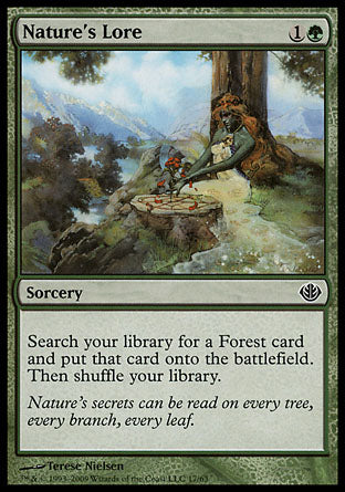 Nature's Lore (Duel Decks: Garruk vs Liliana) Light Play