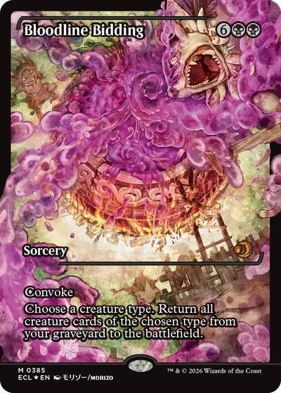 Bloodline Bidding (Showcase) (Lorwyn Eclipsed) Near Mint Foil