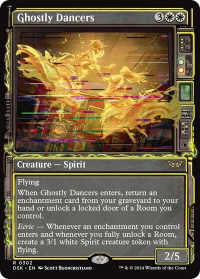 Ghostly Dancers (Showcase) (Duskmourn: House of Horror) Near Mint Foil