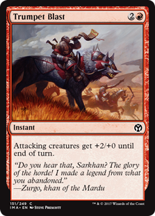 Trumpet Blast (Iconic Masters) Light Play Foil