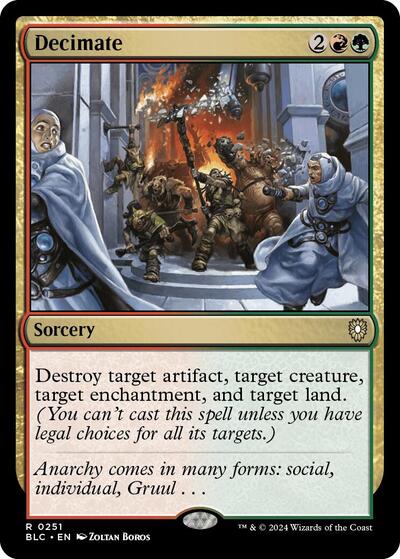 Decimate (Commander: Bloomburrow) Light Play