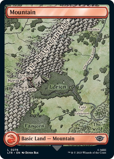 Mountain (0278) (Universes Beyond: The Lord of the Rings: Tales of Middle-earth) Near Mint Foil