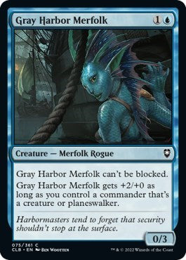 Gray Harbor Merfolk (Commander Legends: Battle for Baldur's Gate) Light Play Foil