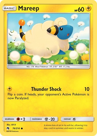 Mareep (76) (SM - Lost Thunder) Near Mint