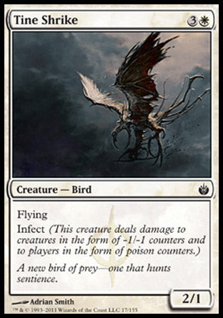 Tine Shrike (Mirrodin Besieged) Light Play Foil