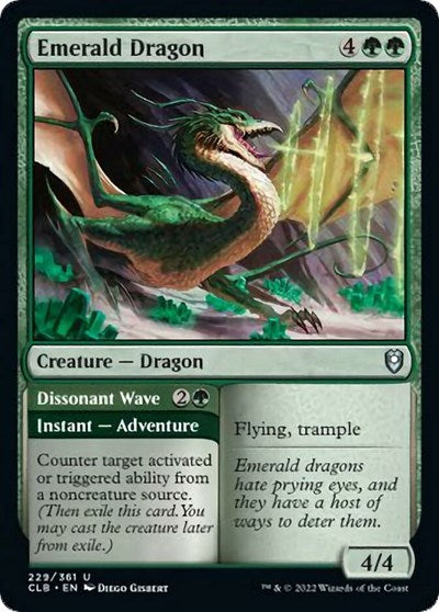 Emerald Dragon (Commander Legends: Battle for Baldur's Gate) Light Play Foil