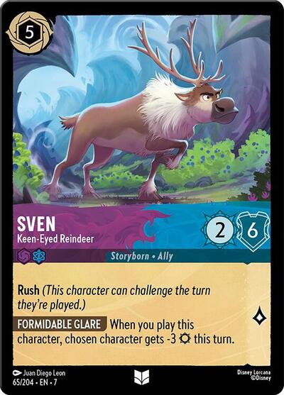 Sven - Keen-Eyed Reindeer (Archazia's Island) Near Mint Cold Foil