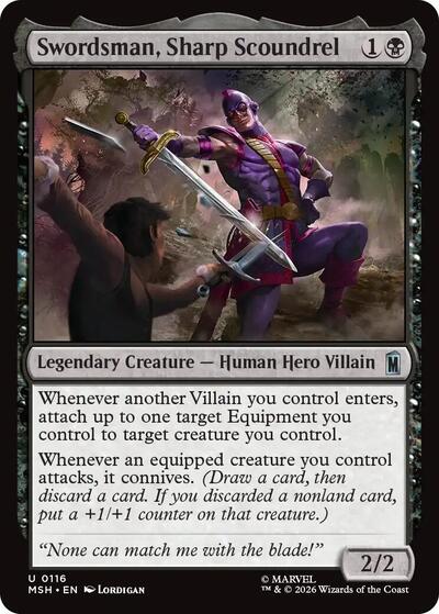 Swordsman, Sharp Scoundrel (Marvel Super Heroes) Near Mint Foil