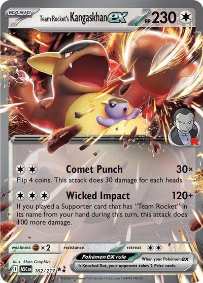 Team Rocket's Kangaskhan ex (ME: Ascended Heroes) Near Mint Holofoil