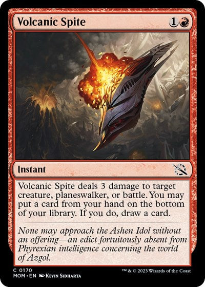 Volcanic Spite (March of the Machine) Light Play Foil