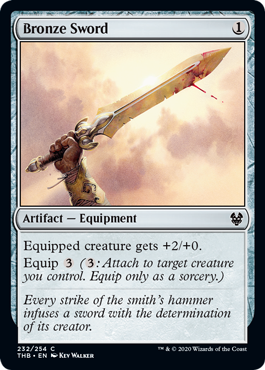 Bronze Sword (Theros Beyond Death) Light Play Foil