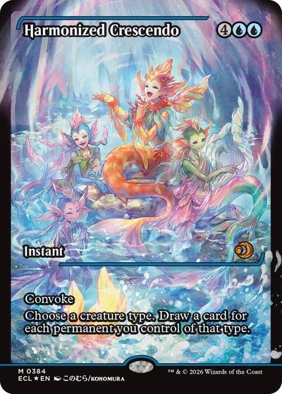 Harmonized Crescendo (0384) (Showcase) (Lorwyn Eclipsed) Near Mint Foil
