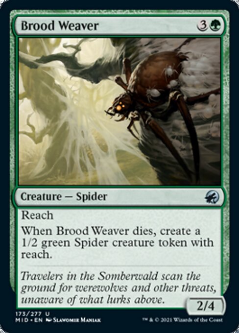 Brood Weaver (Innistrad: Midnight Hunt) Light Play Foil