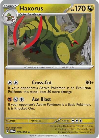 Haxorus (SV: Black Bolt) Near Mint Holofoil