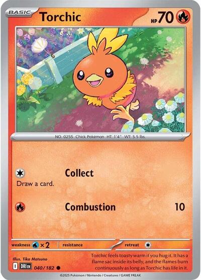 Torchic (SV10: Destined Rivals) Near Mint Reverse Holofoil