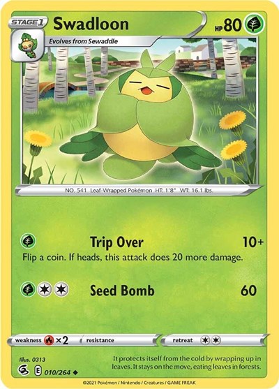 Swadloon (SWSH08: Fusion Strike) Near Mint